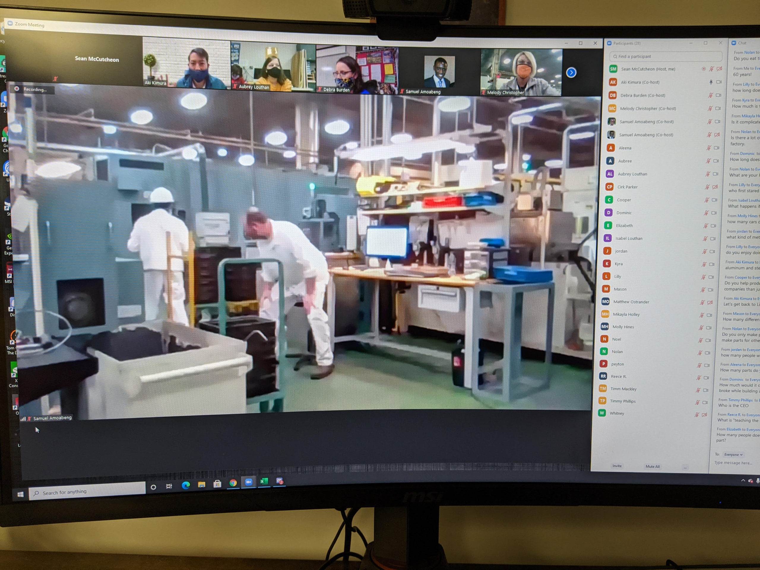 Virtual field trip to FT Precision in 2020